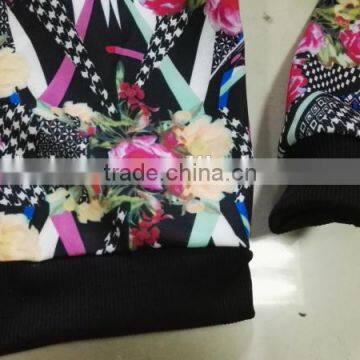 Yiwu Stocks Lots Girl's Fashion Long Sleeve Printed Jacket photo-3