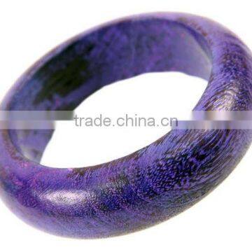 Purple wood bangle