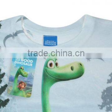 High Quality Cheap Promotional Fashion Custom Wholesale Kids Baby Children's Full Printed Boutique Short Sleeve Running t Shirt photo-2