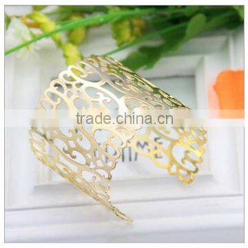 Sex Bangle Fashion Bangle Gold Opening Wide Bracelet Cuff Bracelet