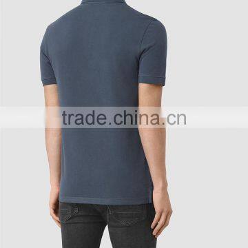 MGOO Custom Made 100% Pima Cotton Polo Shirts For Men Short Sleeves Rib Cuff Mens Tops Chest Logo Embroidery photo-4