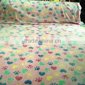 Super Soft Printed Jacquard Coral Fleece Blanket photo-3
