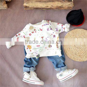 2-7 Years 2017 New Wholesale Autumn Cotton Full Sleeves Flowers Boys Girls Coats photo-5