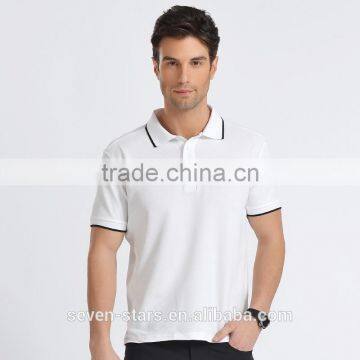 fancy design lapel short sleeve t-shirt for summer