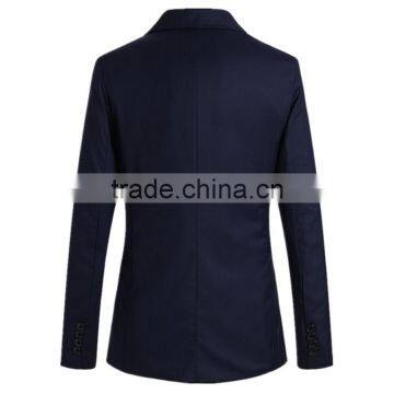 1pc Hot Sale With Zipper Pattern Turn Down Callor Long Sleeve Cotton and Polyester Bussiness Blazer photo-2