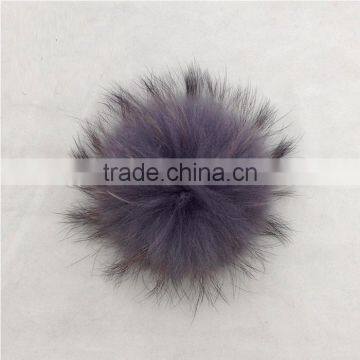 Myfur Real Raccoon Fur Ball for Beanie Hat Big Size Puff Fur Pompom