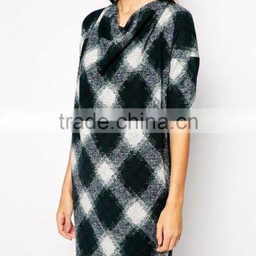 2014 Wholesale Oversized Dress in Geometric Wool photo-4