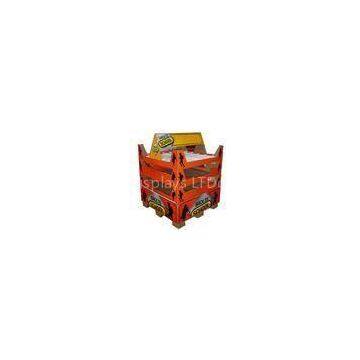 Red Corrugated Paper Cardboard Pallet trays storage rack for commodity in chainstore