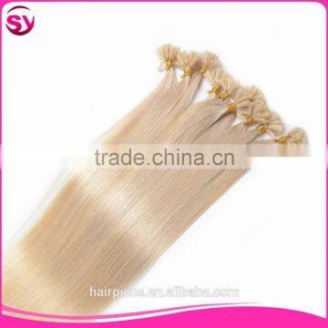 Different Color Fashion Style Pre-bonded Hair 8A Grade Straight Brazilian Virgin Hair U Tip Hair in Extension photo-3