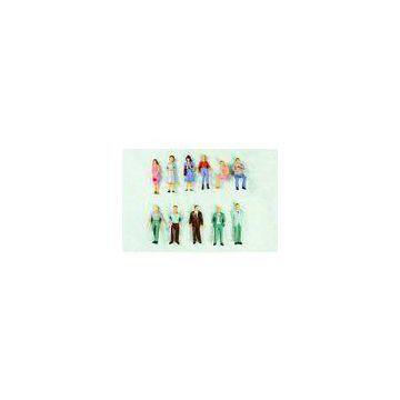 P50-12 outdoor 1:50 Architectural Scale Model People Painted Figures 4.3cm