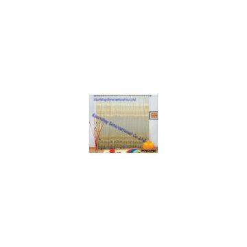Flat embroidery curtain fabric