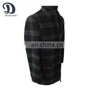 The European style of good quality blue trench coat