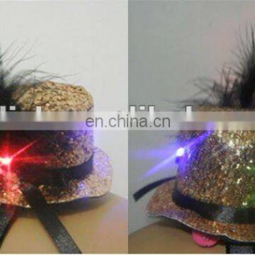 Party Carnival head band/headband accessories/LED mini top hat Headband MPA-0146