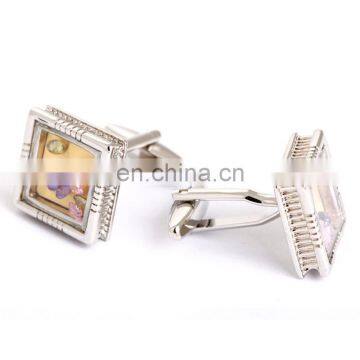 Luxury Cufflinks Colorful Crystal Square Wedding Cufflinks photo-2