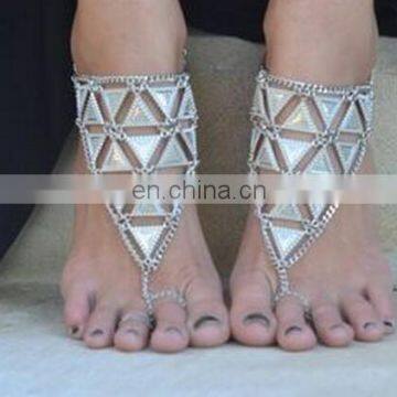 Minimalist Fashion Trend Personality Triangular Composition Bridal Beach Anklet