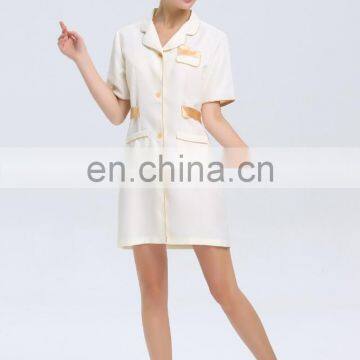 luxury spa uniforms and working wear long jacket,workwear construction overall