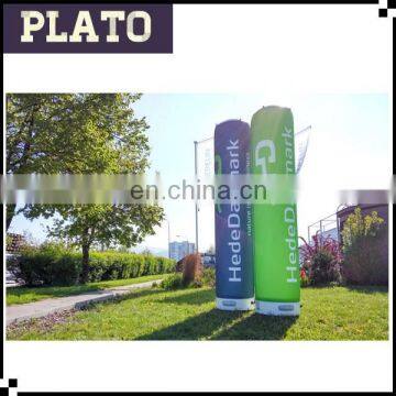 Advertising inflatable pillar inflatable tube banner with light branding inflatables