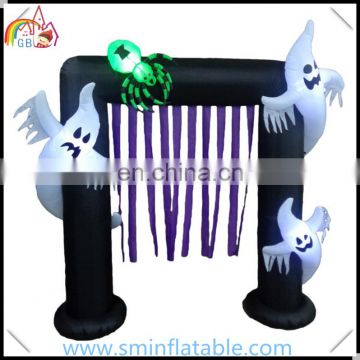 Halloween decorative-inflatable ghost archway, led lighting inflatable arch for advertising,led door for celebration