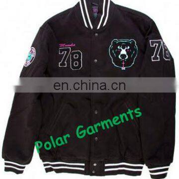 Custom Varsity wool black