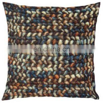 Natural Fibers Latest Design Elegant Decorative Picasso Kilim India Woolen Cushion Cover