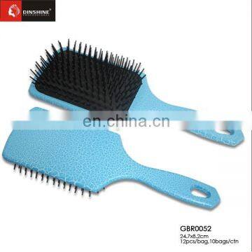 ECO natural plastic hair brush set with nylon pins GuangZhou hair brush manufacturing