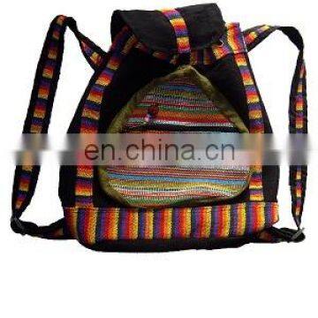 Designer Bags Cotton Fabric Handmade Back Pack Tote Bag photo-2