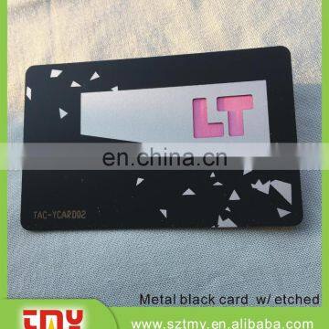 Durable and High Quality Business Promotional Matte Black Visa Card photo-3