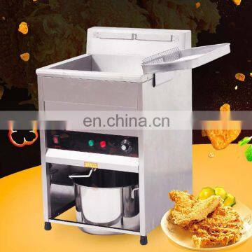 Gas Thermostatic Control Stainless Steel Fish Chips Chicken Deep Fryer