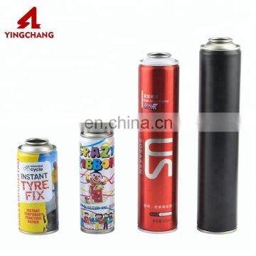 Dia 52mm cymk painting suboptical coating tinplate aerosol metal can spray can neck-in tinplate aerosol can