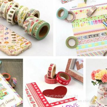 Cartoon Washi Sticker Custom Washi Sticker Masking Paper Tape Set Printed In Bulk