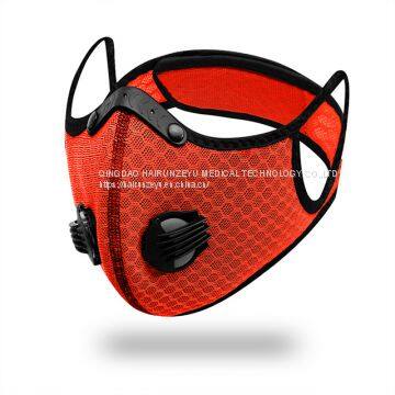sports mask Activated carbon filter bicycle masks washable facemask