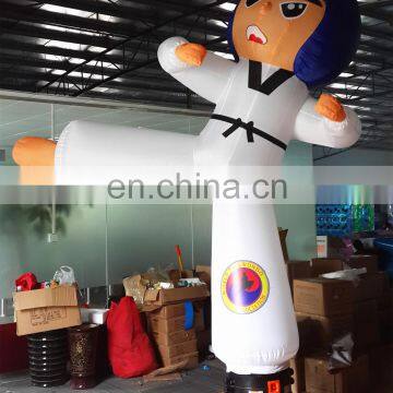 Customized Inflatable Karate Cartoon, Inflatable Taekwondo Boy With Logo For Advertising,Club Event photo-2