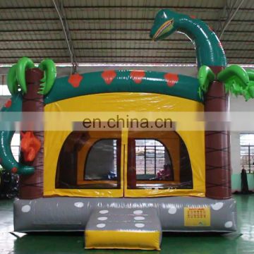 Entertaining Module commercial Inflatable Dinosaur rain forest jumpy bouncer house  ,  inflatable bouncy castle For Kids