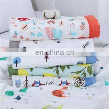 2020 New Arrival Whole Sale 4 Layers Bamboo Cotton Fabric Baby Muslin Swaddle Super Soft Organic Blanket With Moderate Price photo-7