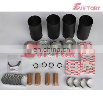 For Isuzu hiatch excavator 4HK1 4HK1X 4HK1T piston + ring cylinder liner full gasket kit bearing