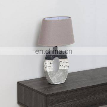 America Modern Customise Grey Vintage Ceramic Base Cheap Table Lamp for Bedside photo-5
