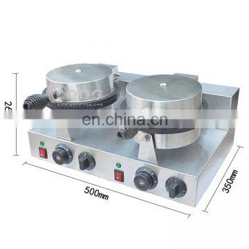 Electric Nonstick Ice Cone Maker Double Head Waffle Cone Making Machine Price Ice Cream Waffle Cone Maker photo-5