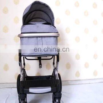 Top quality cheap high view travel luxury 3 in 1 baby stroller with carseat