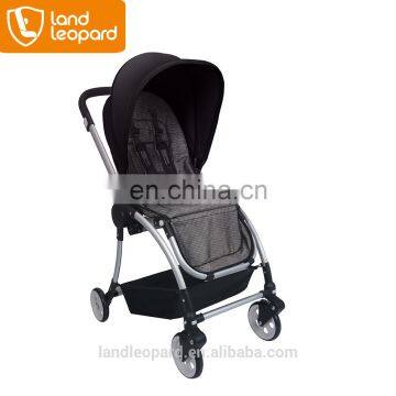 Luxurious baby strollers with compact foldable frames and washable fabrics to sun canopy & basket