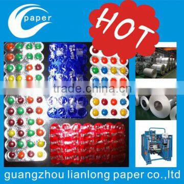 2015 hot sale pharmaceutical alu aluminum foil(OPA/AL/PVC)