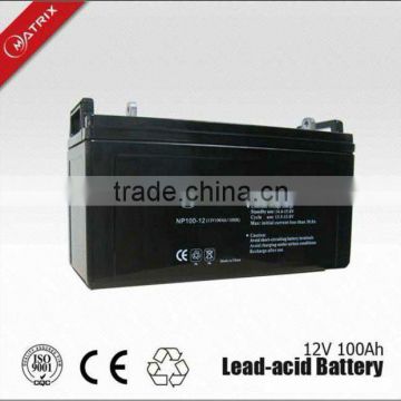 12V 100Ah deep cycle battery for solar system