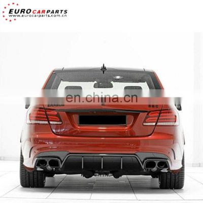 E63 carbon fiber diffuser fit for E-CLASS W212 E63 2014-2016year to B-style carbon fiber diffuser with exhaust tips for E63