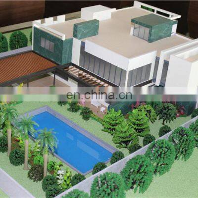 Acrylic Resin Building Model With Model Tree and Furniture, 3d Scale House Models photo-4
