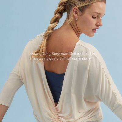 Women's Santoni Seamless Quick Dry & Wicking Running Sports Tee. photo-3