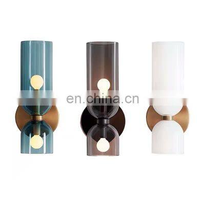 Nordic modern minimalist creativity light luxury 2 heads wall lamps for decoration