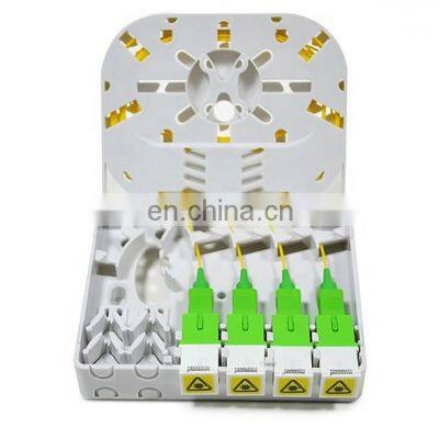 4cores SC FTTH Panel FiberJunction Box Fiber Optic Outlet SC Fiber Face Plate 4 port fiber termination box