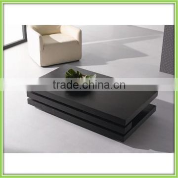 Black MDF High Glossy Sofa Coffee Table