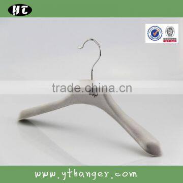 HA6917 Custom Thin Velvet Hangers Women Coat Plastic Hanger photo-3