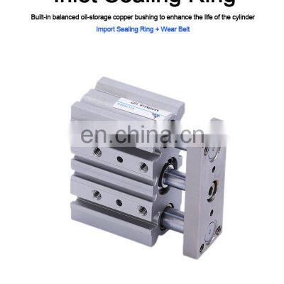 MGPM Three Shaft Pneumatic Guide Cylinder With Two Guide Rod