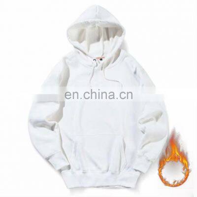 2021 New Products Arrivals, Men Autumn Winter Hooded Street Long Sleeve Loose Solid Color Hooded Casual Tops White Men's Hoodies